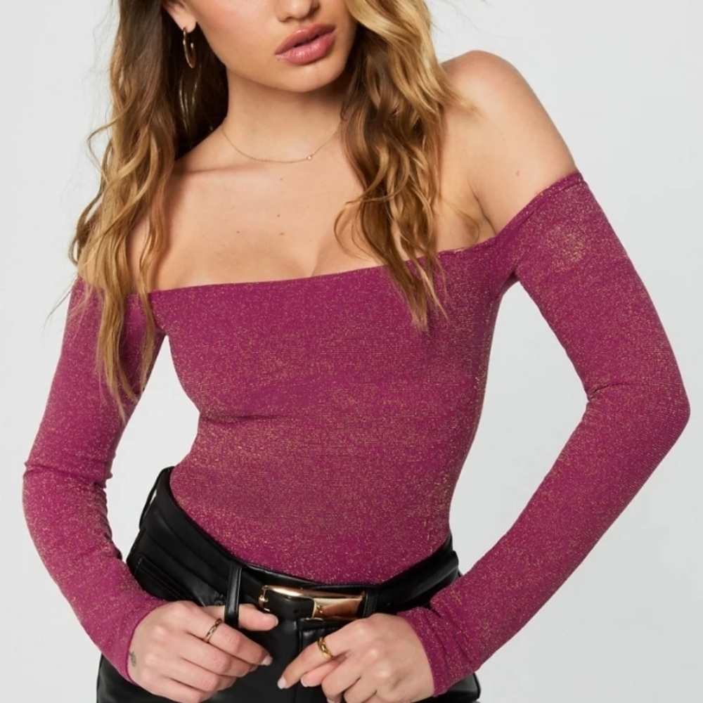 NWT Yitti nearly naked shaping luxe leggings & off the shoulder bodysuit - Picture 6 of 9